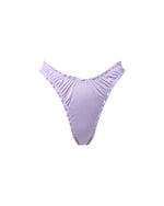 Mid-Tone Purple Cheeky Ruffle Women's Bathing Suit Bottom