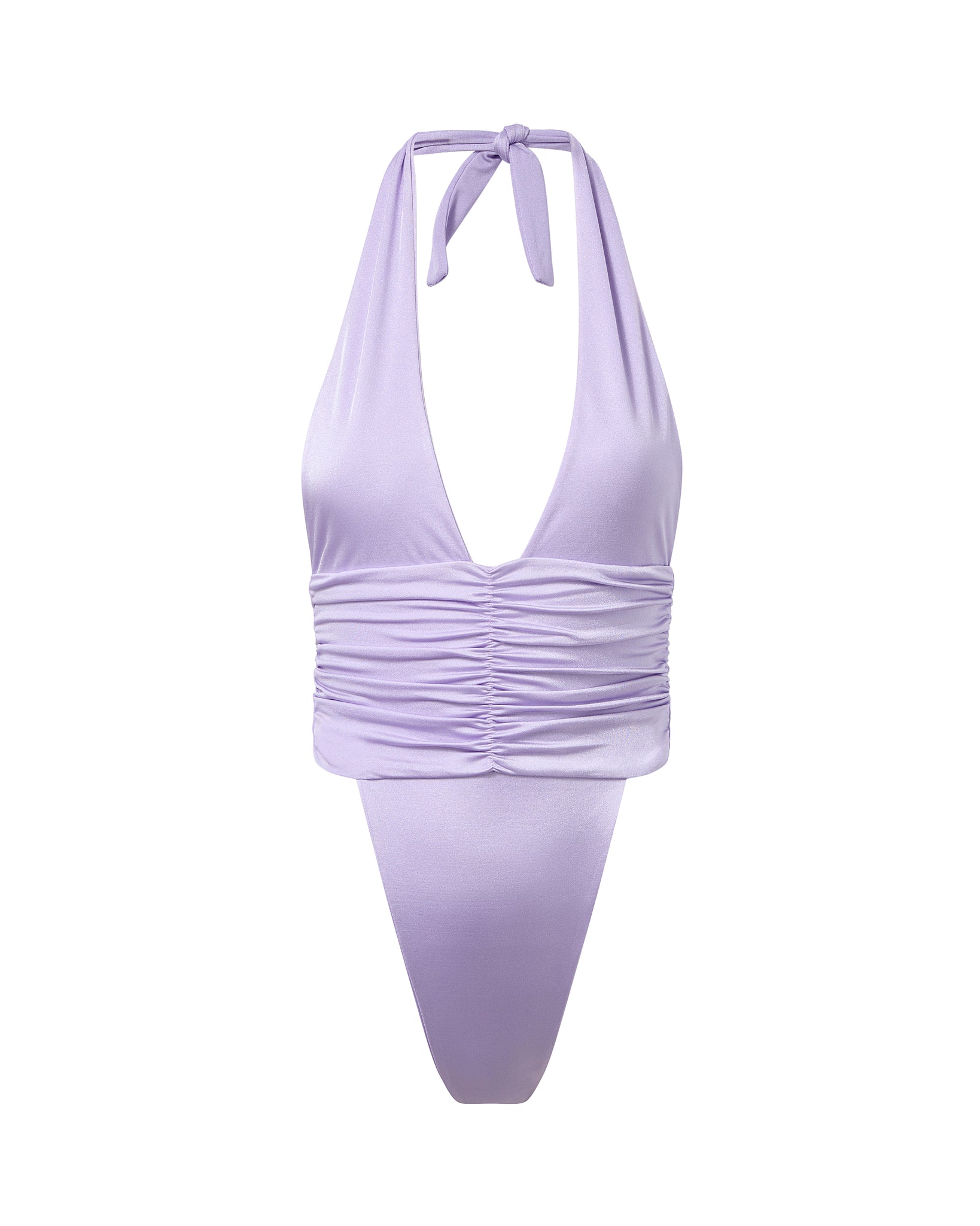 Mid-Tone Purple One Piece Women's Bathing Suit 