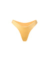 Saffron Gold One Piece Women's Bathing Suit V-Cut Bottom